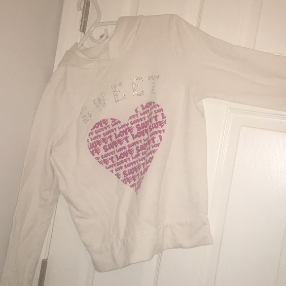 Sweaters - Sweet love White hoodie